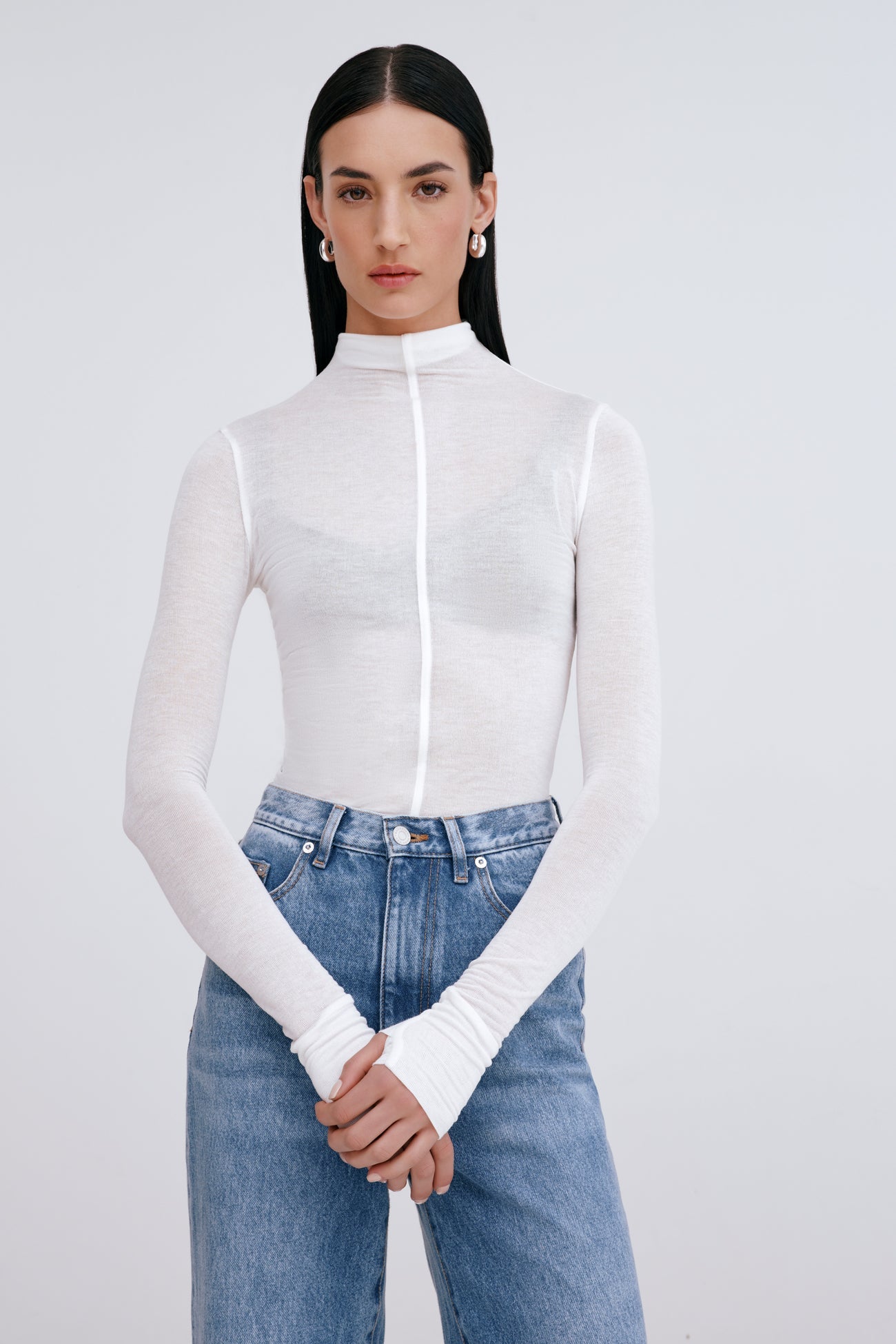 Alicia Sheer Turtleneck